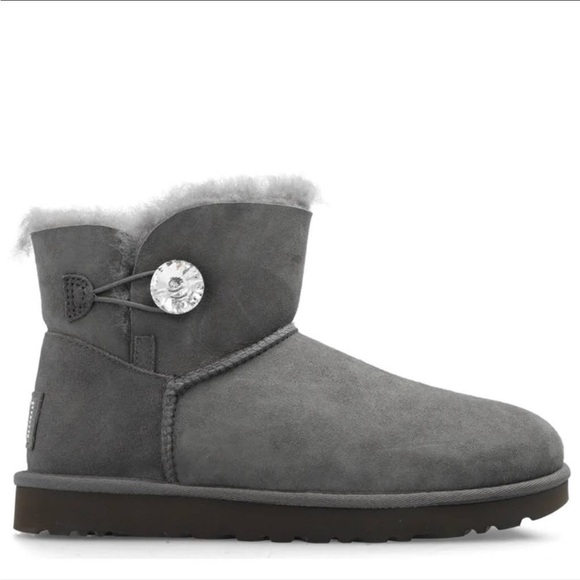 UGG mini Bailey Swarovski button bling boots 7 - Picture 1 of 10